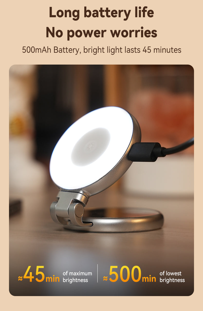 Magnetic Fill Light with Mirror